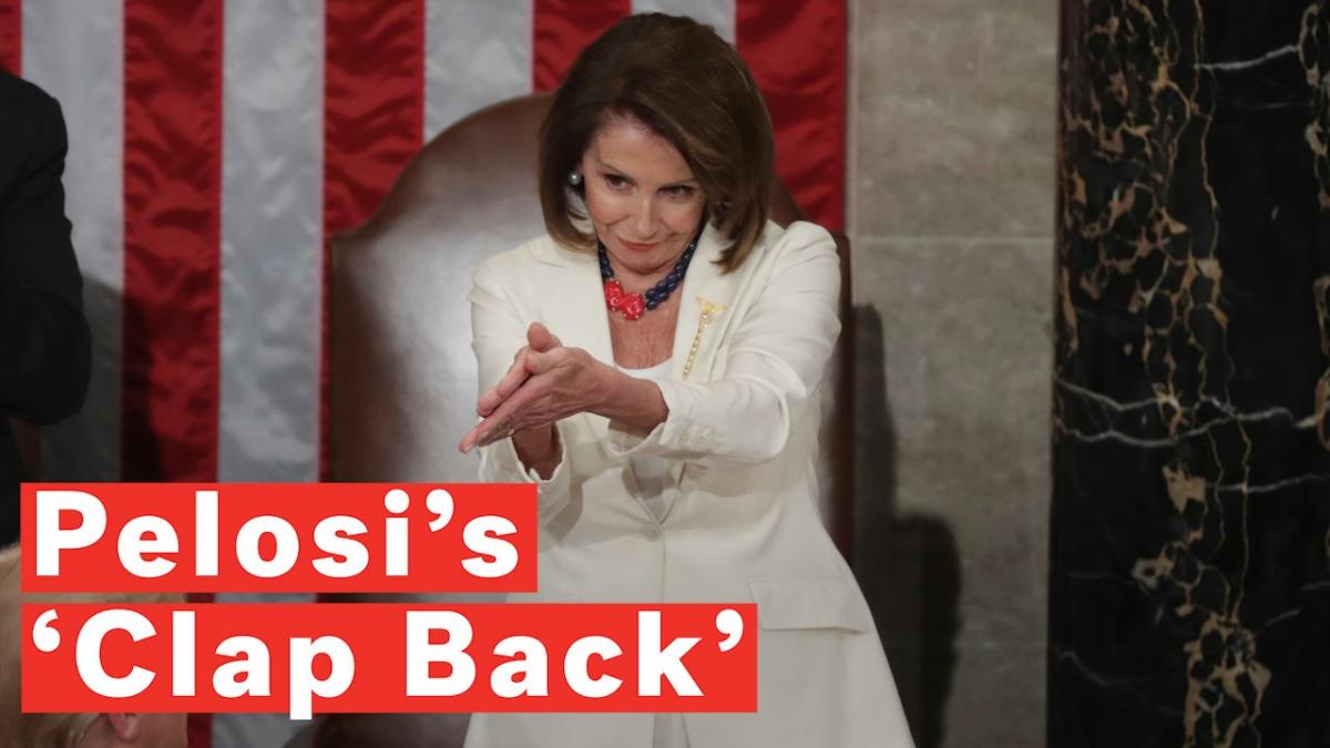 Nancy Pelosis ‘sarcastic Clap Goes Viral