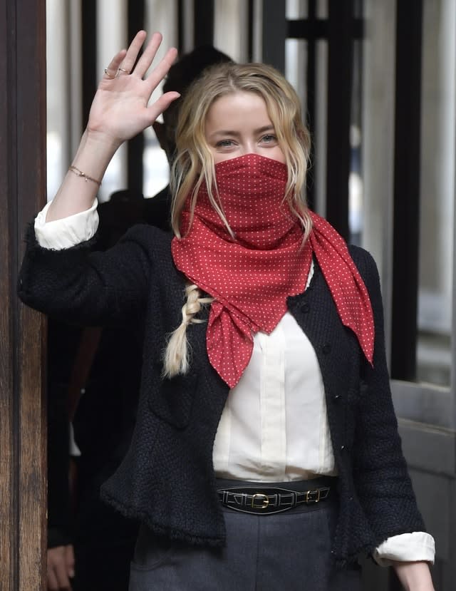 Actress Amber Heard at the High Court