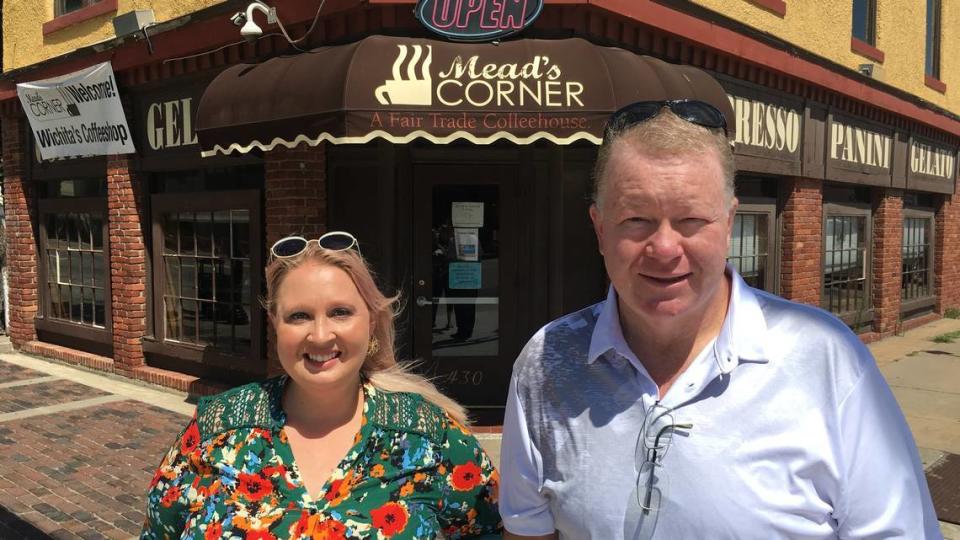 Rebecca Fox and her father-in-law and Edward Fox originally planned to open Kookaburra Coffee in the former Mead’s Corner space.