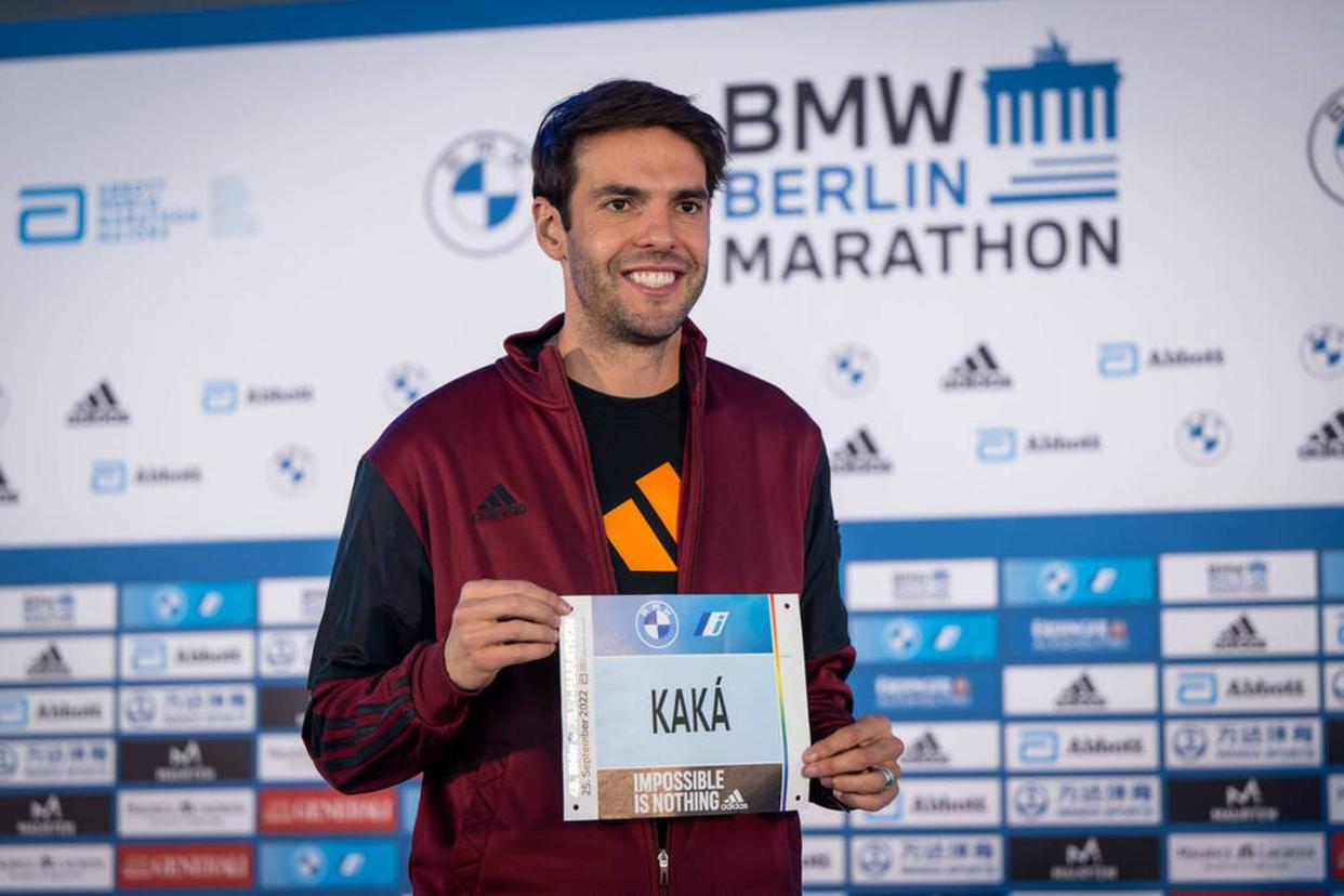 So schnell lief Kaka den Berlin-Marathon