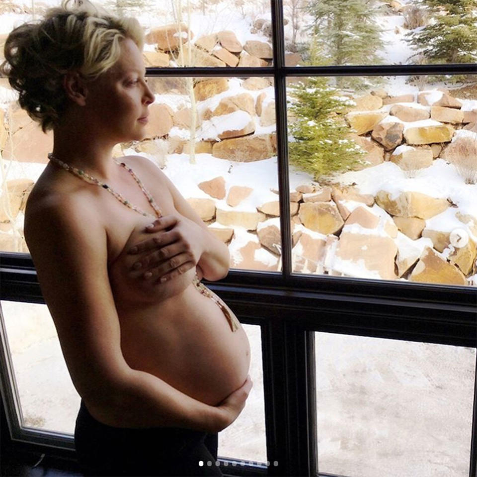 Katherine Heigl Shares Topless Throwback Photo of Her Baby Bump