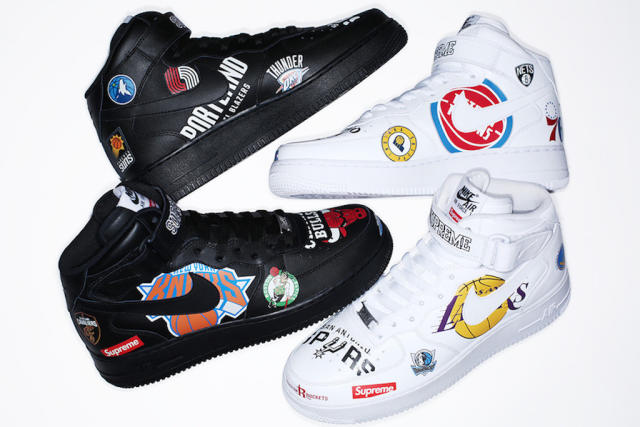 Supreme's Nike Air Force 1 Collab Loads Up on NBA Logos