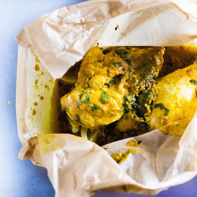 Turmeric and Honey Parchment Baked Chicken