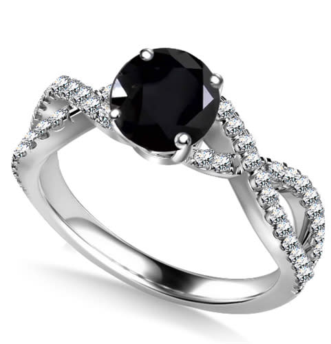 <p>Round black diamond ring, £965.62, Diamond-Heaven.co.uk</p><p><a rel="nofollow noopener" href="https://www.diamond-heaven.co.uk/product-details/12582/round-black-diamond-shoulder-set-ring?scolourid=0" target="_blank" data-ylk="slk:BUY NOW;elm:context_link;itc:0;sec:content-canvas" class="link ">BUY NOW</a><br></p>