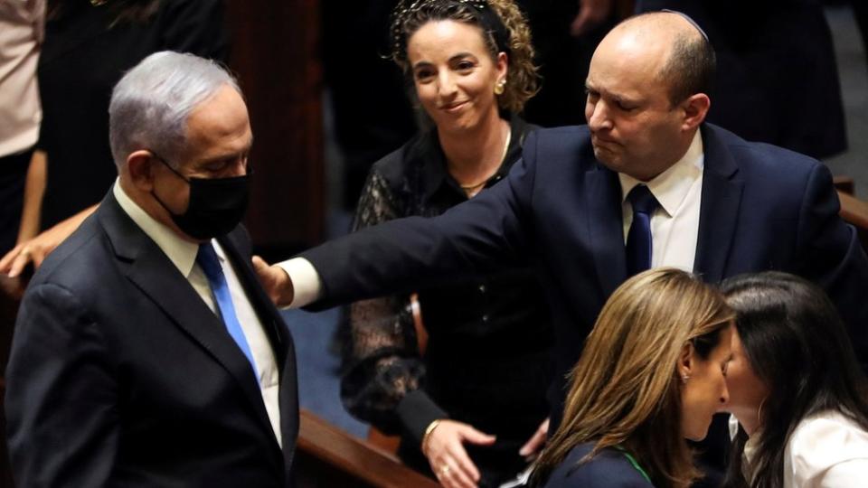 Benjamin Netanyahu y Naftali Bennett.