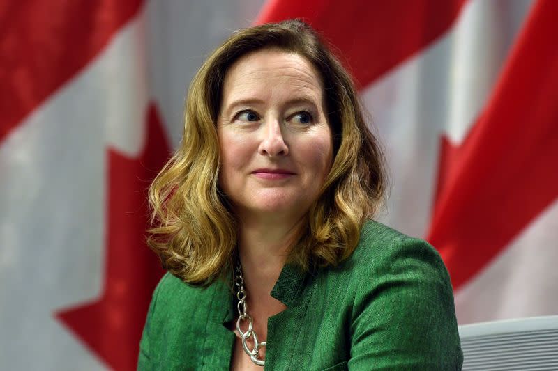 Bank of Canada Senior Deputy Governor Carolyn Wilkins attends a news conference at the Bank of Canada in Ottawa