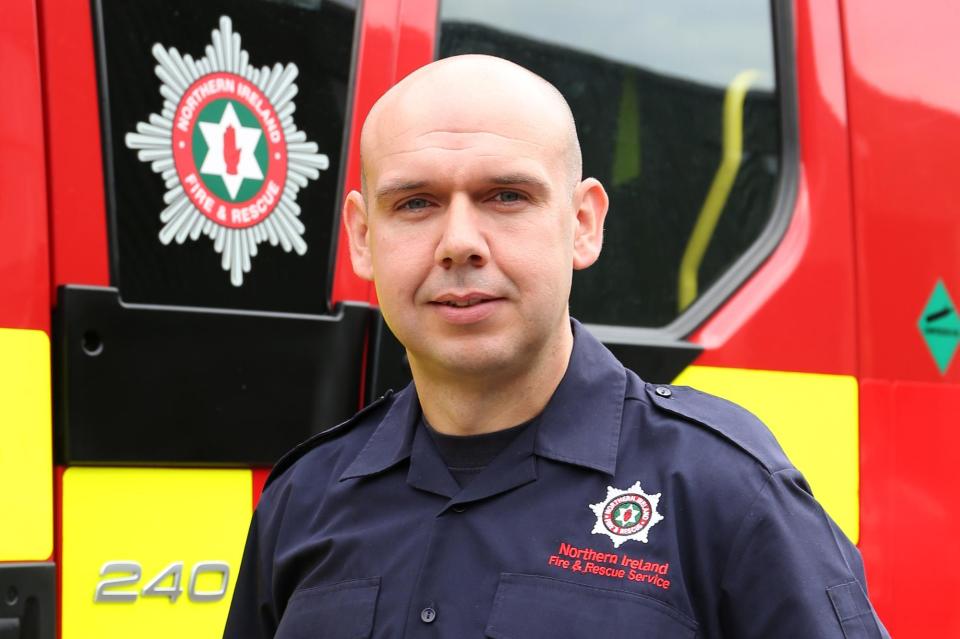Firefighter Colin Gibney, Armagh. (Photo: Photo submitted by NIFRS)