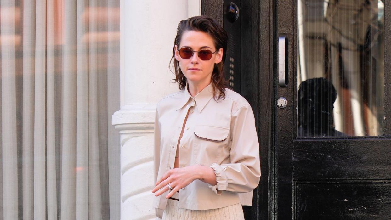 kristen stewart in new york city on march 12, 2024