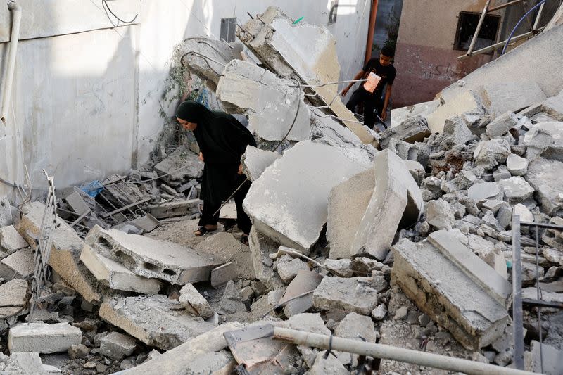 Aftermath of an Israeli raid on Jenin camp