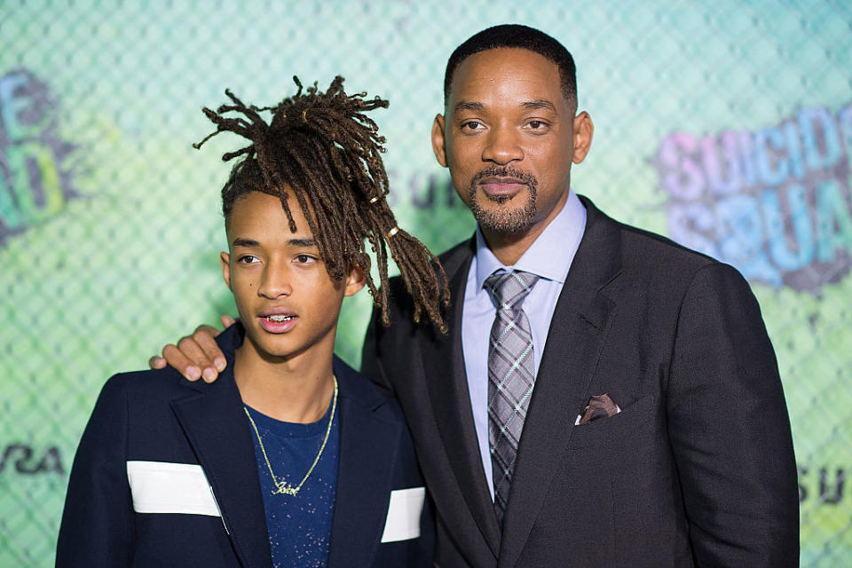 Jaden Smith and Will Smith attend the "Suicide Squad" world premiere