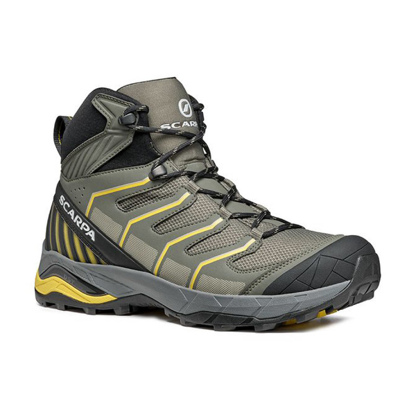 Scarpa GORE-TEX高筒登山鞋的TPU 3D墊片，穩定腳跟、防扭傷。（圖片來源：Scarpa）