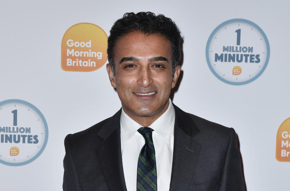 Adil Ray attends the Good Morning Britain 1 Million Minutes Awards at Television Centre in London. (Photo by James Warren / SOPA Images/Sipa USA)