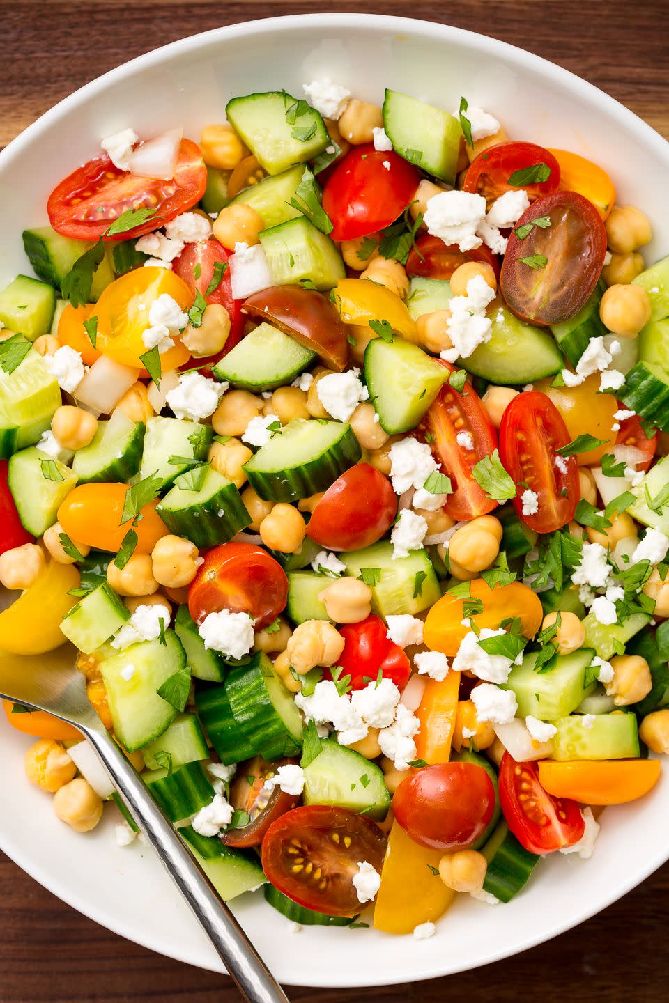 Tomato Cucumber Feta Salad