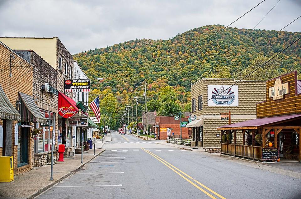 Downtown Hot Springs is pictured in 2018.