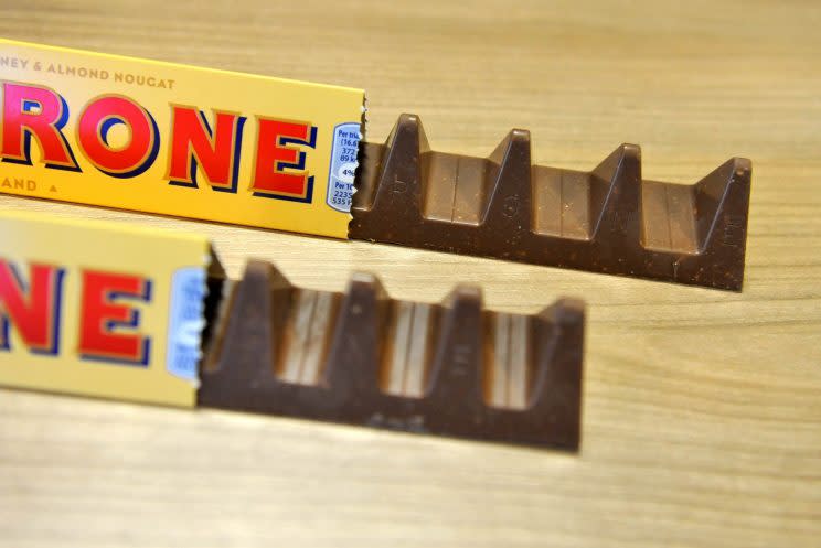 The maker of Toblerone blamed rising prices for shrinking its product (EMPICS/EMPICS Entertainment)