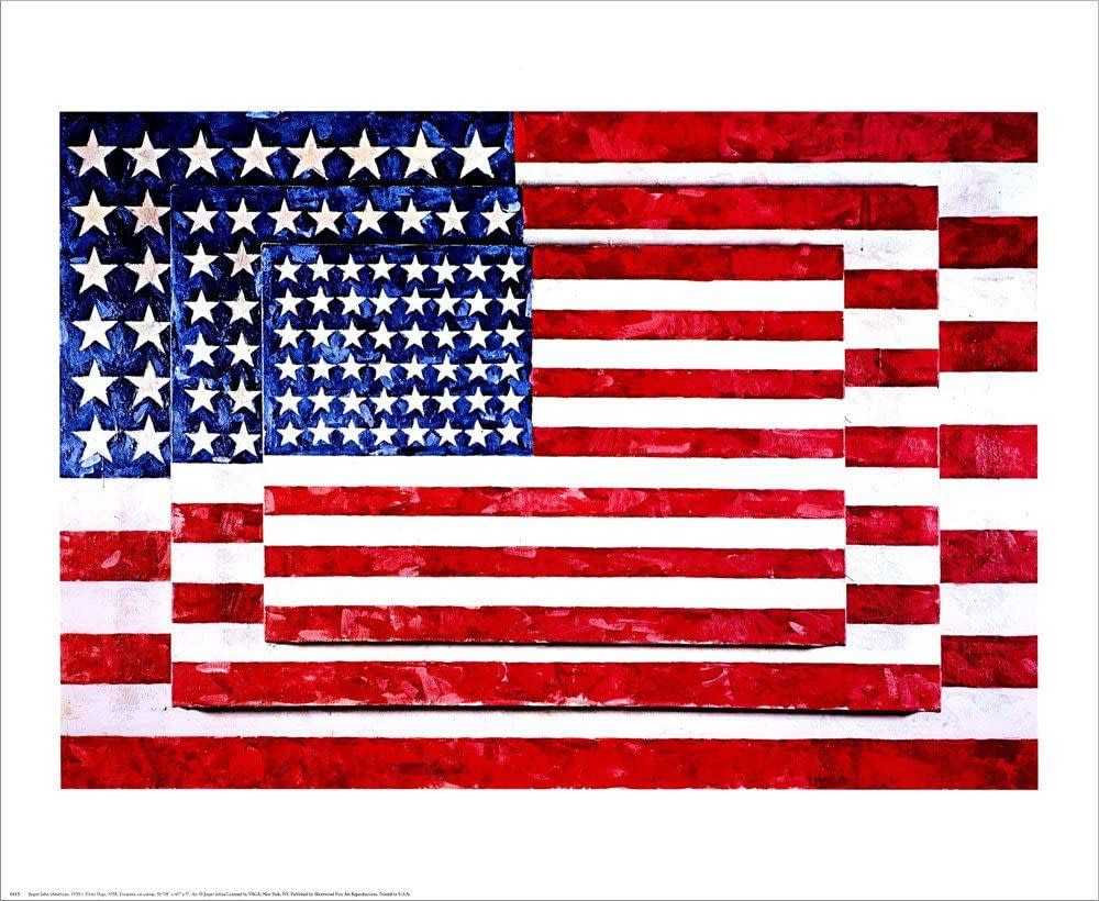 Jasper Johns ‘Three Flags’ Print
