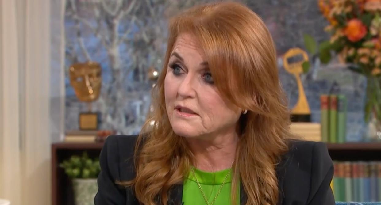 Sarah Ferguson on ITV's This Morning. (ITV)