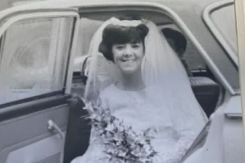 Jean Ashworth, former Rochdale councillor on her wedding day