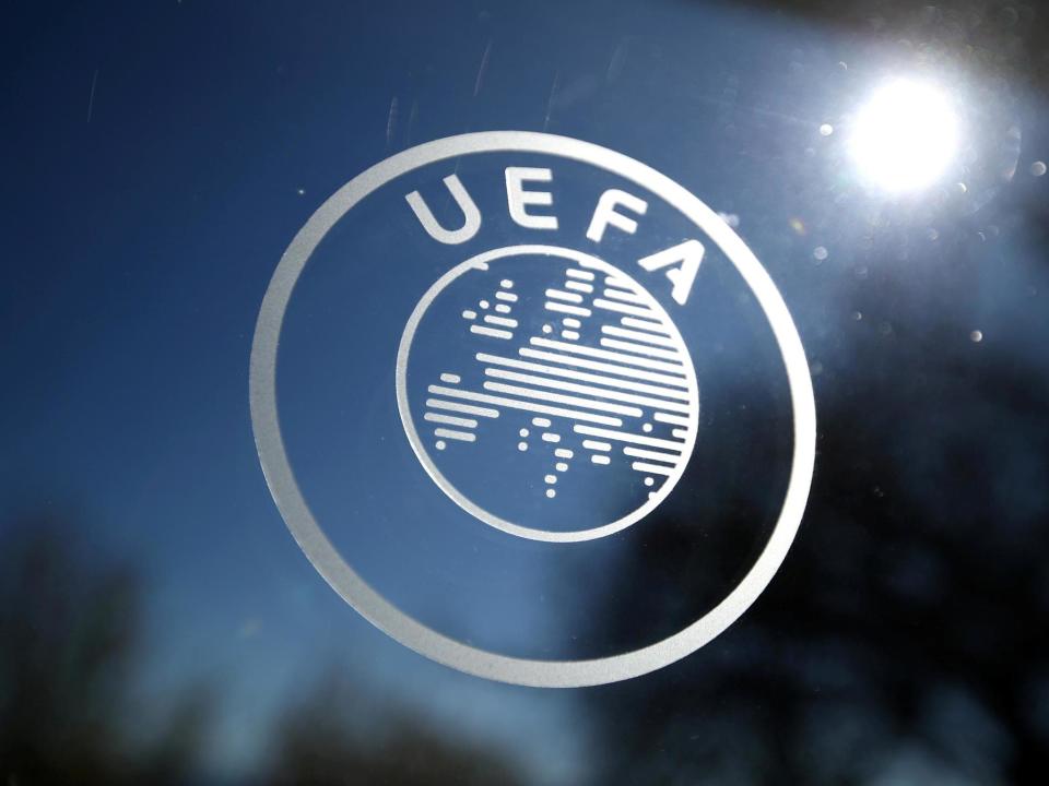 General view of the Uefa logo: REUTERS