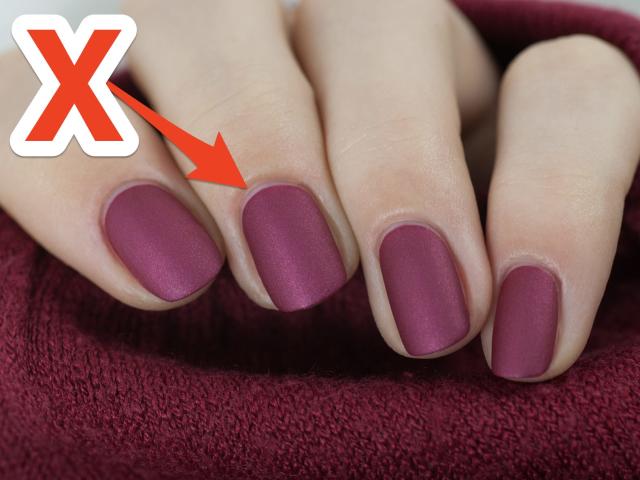 Matte Wine Colored Nails - wide 6