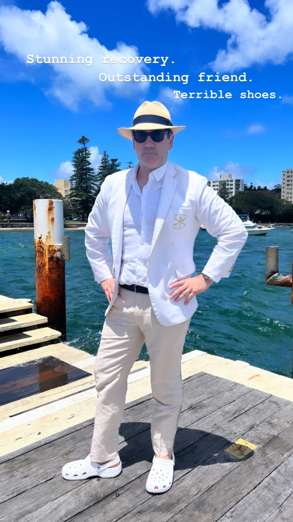 Wippa posing on the dock.