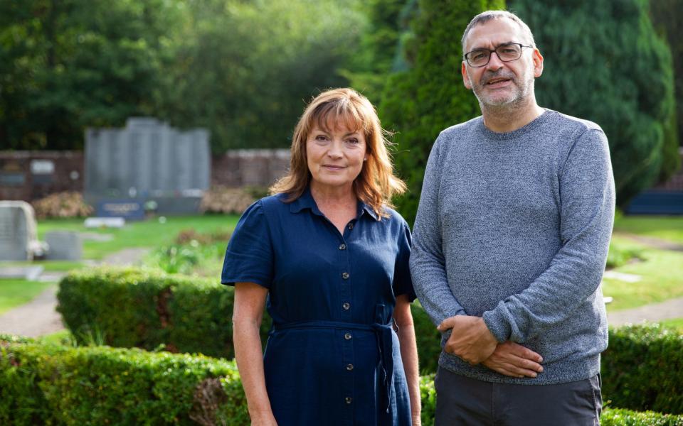 Lorraine Kelly and Colin Dorrance, the youngest Police Officer on duty on the night of the disaster at 18 years old