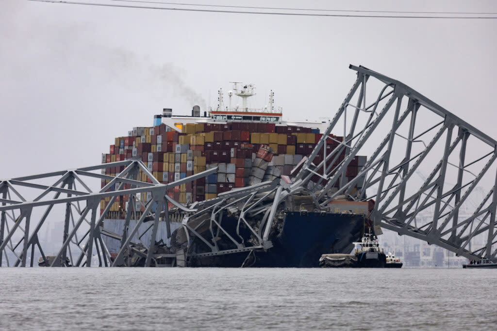 Baltimore's Francis Scott Key Bridge Collapses After Being Struck By Cargo Ship