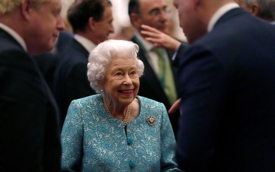 The Queen had showed no sign of being unwell at a Windsor Castle reception for business leaders - Alastair Grant/Pool via REUTERS