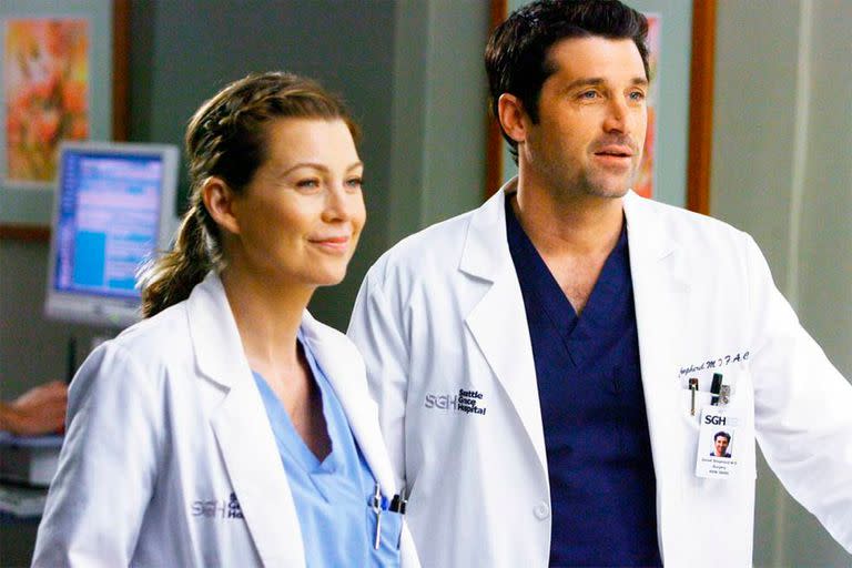 Ellen Pompeo junto a Patrick Dempsey