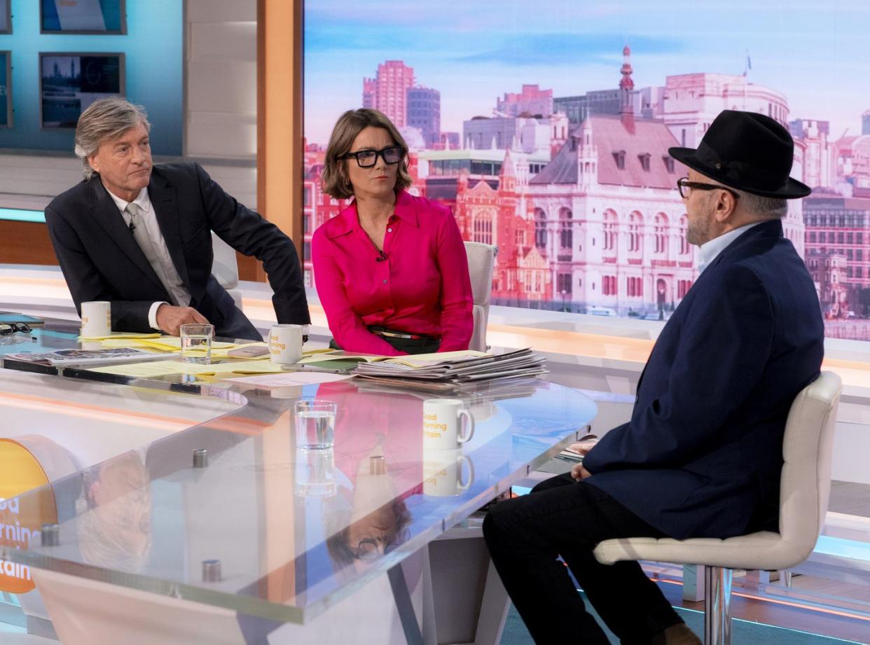 richard madeley, susanna reid, george galloway on good morning britain