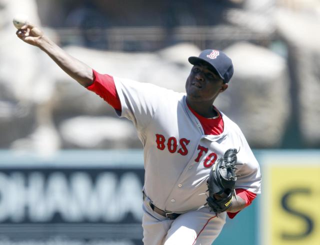 Boston's Rubby De La Rosa pitched well on Sunday. (AP Photo)