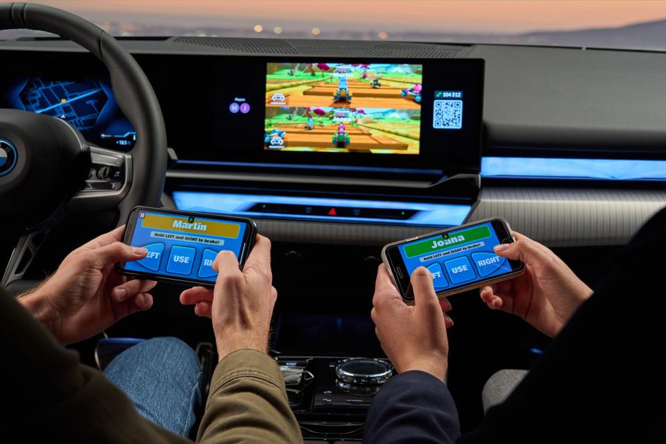 The BMW 5 Series game console.