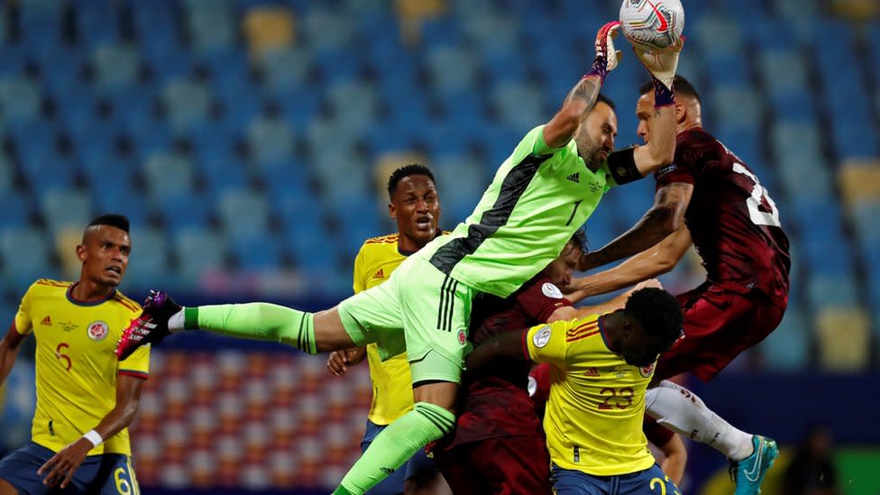 Partido Colombia-Venezuela en la Copa América 2021