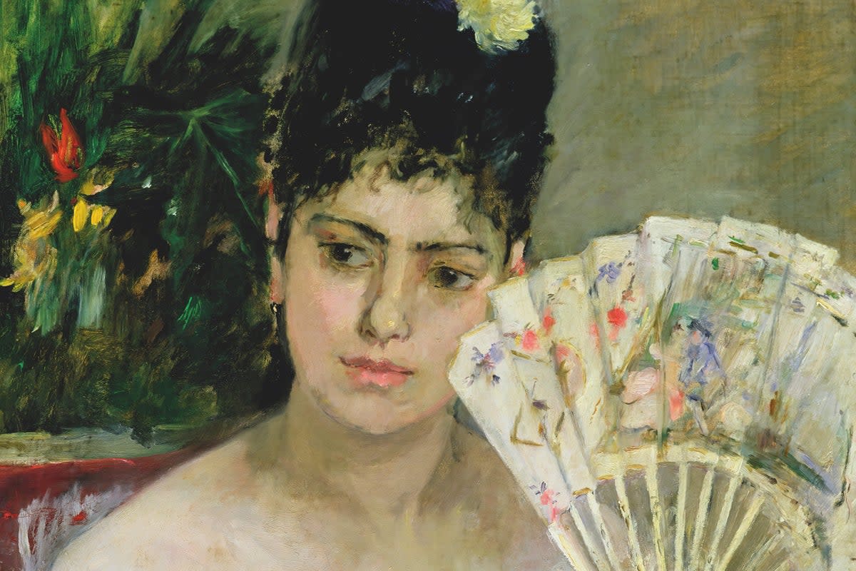 Detail of At the Ball, by Berthe Morisot, 1875 (Musée Marmottan Monet, Paris)