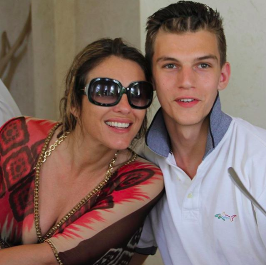 Liz and her 21-year-old nephew Miles. Photo: Instagram/Elizabeth Hurley