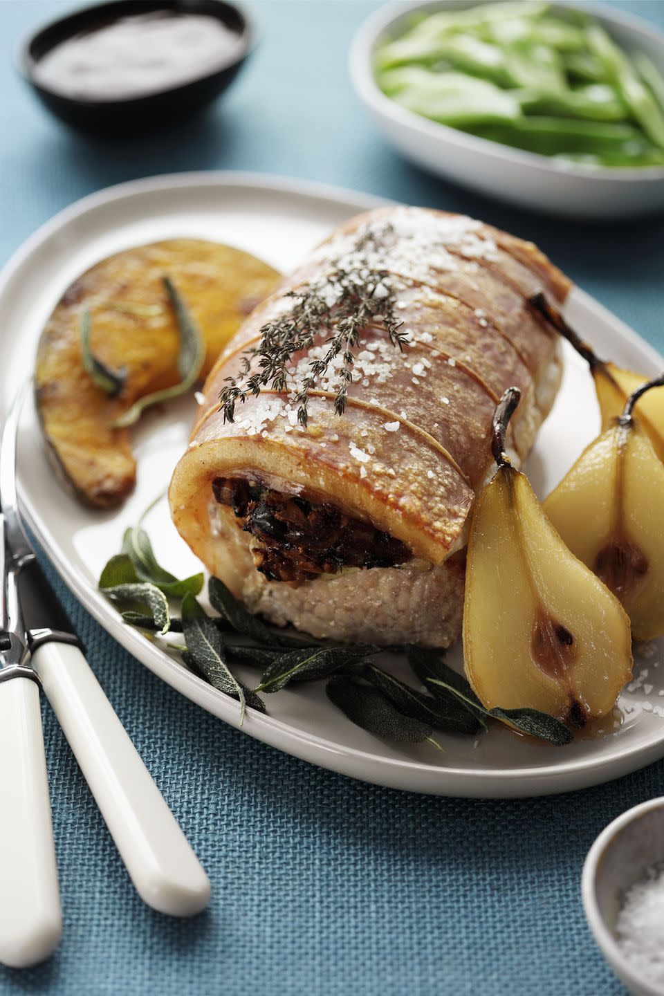 Pork Roast with Dried Fruit and Fresh Herbs