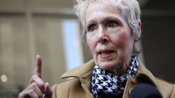 PHOTO: E. Jean Carroll is seen outside State Supreme Court, March 4, 2020, in New York.  (New York Daily News/Tribune News Service via Getty Images)