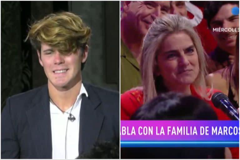 Marcos ganó Gran Hermano y por primera vez su madre dijo presente en la tribuna para alentarlo (Foto: Captura de video)