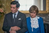 <p>Season 4 of Netflix's <em>The Crown </em>— which stands a strong chance of winning Best Drama Series — was a black eye for the Windsors: Corrin was both believable and deeply sympathetic as Princess Diana, a naïve young woman shedding any illusions about romance after marrying Josh O'Connor's sniveling Charles.</p>