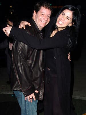 Jeffrey Ross and Sarah Silverman at the Westwood premiere of Lions Gate Films' A Love Song for Bobby Long