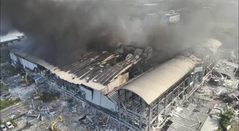 明揚國際科技公司屏東廠房9月22日發生爆炸意外，釀成重大死傷。（圖：屏東縣政府提供）