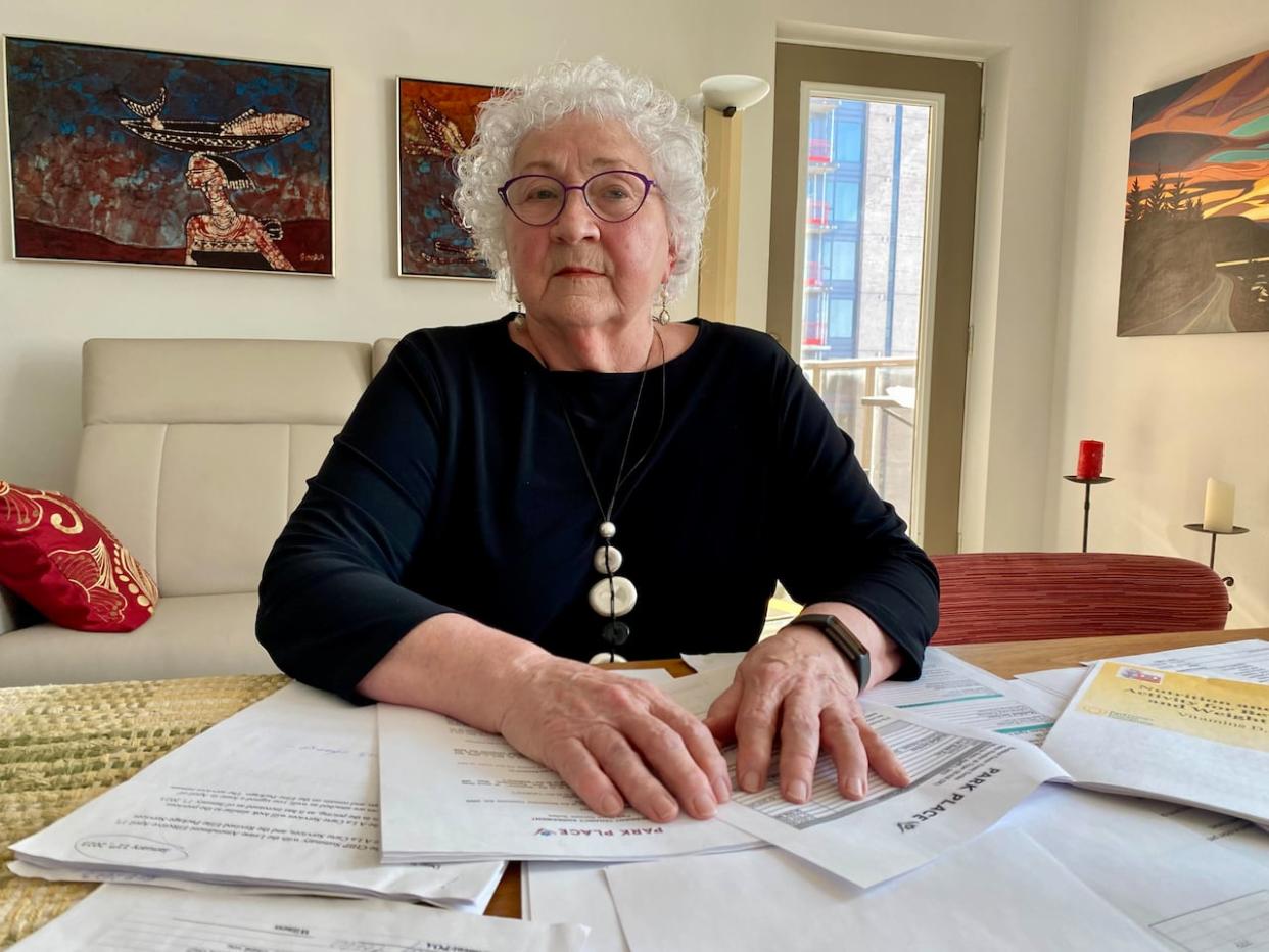 Penny Eccles, 82, says she plans to fight an increase of thousands of dollars to her monthly fees at a seniors' residence in Ottawa. (Toni Choueiri/CBC - image credit)