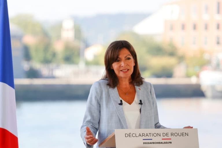 La maire de Paris Anne Hidalgo annonce sa candidature à la présidentielle le 12 septembre 2021 à Rouen - Thomas SAMSON
 © 2019 AFP