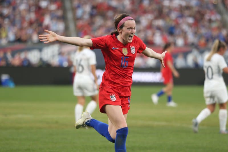 Rose Lavelle was among the midfielders chosen for the latest United States Women's National Team roster. File Photo by Bill Greenblatt/UPI