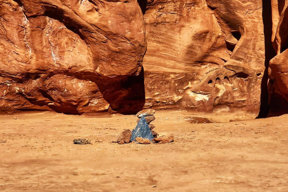 IMAGE: Metal monolith in Utah (Kelsea Dockham / Canyon State Overland)