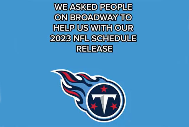 2023 NFL Schedule Announced