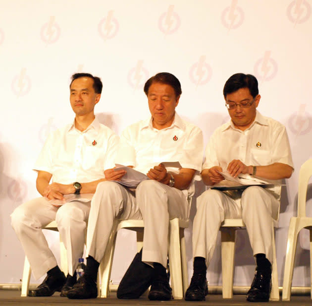Dr Koh Poh Koon, DPM Teo Chee Hean, Education Minister Heng Swee Keat.