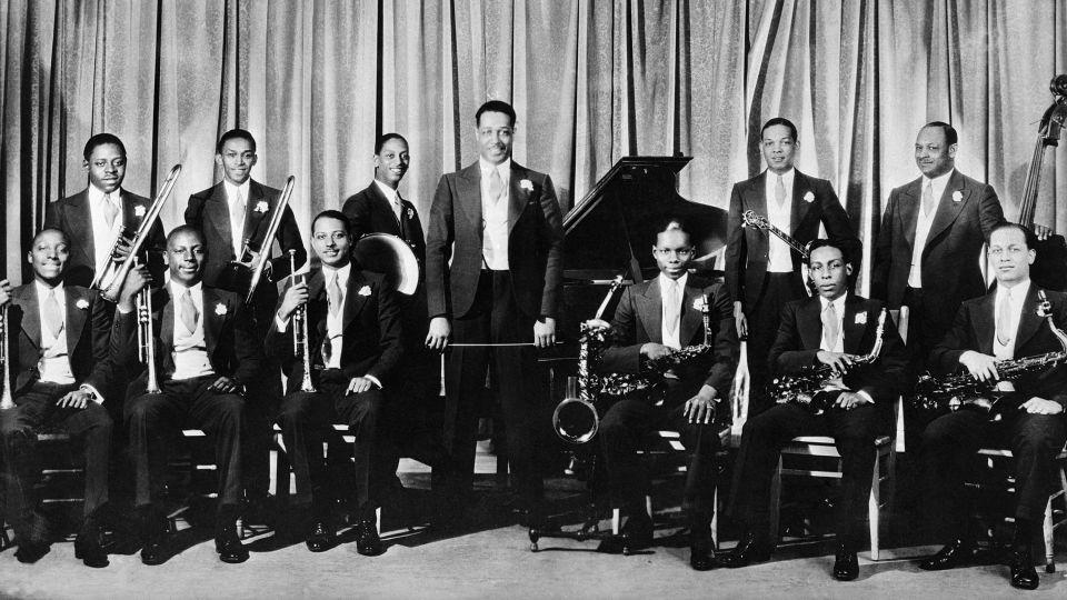 Duke Ellington and his band pose for publicity photograph in 1931 - Bettmann Archive/Getty Images