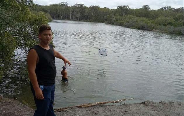 The 12-year-old has no fear of the water now but his mother has PTSD after what happened. Photo: Supplied.