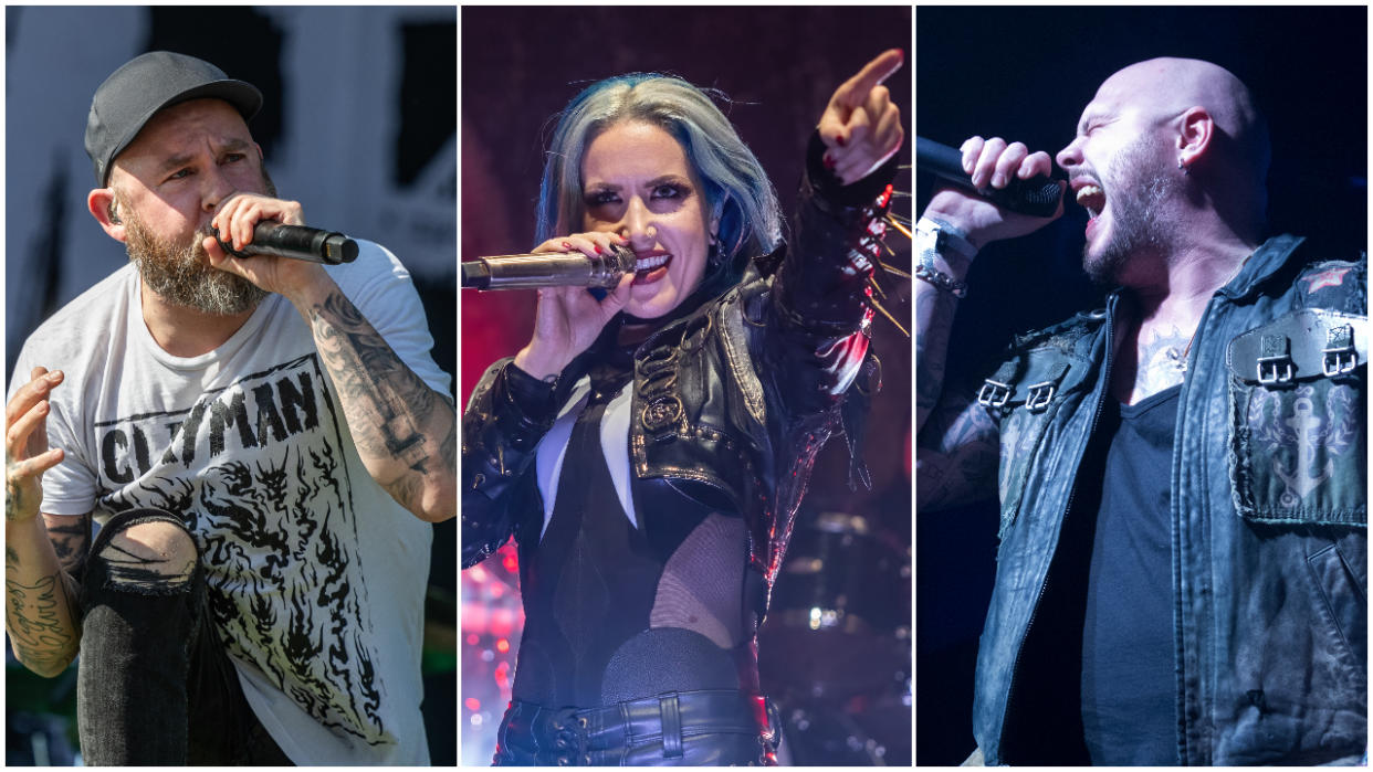  Anders Friden, Alissa White-Gluz and Bjorn Strid. 